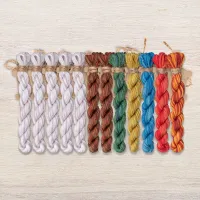 Набор ниток OwlForest для схемы «Кот и поэзия» (DMC)