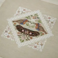 Схема для вышивания «Кружевные птички. Зарянки»