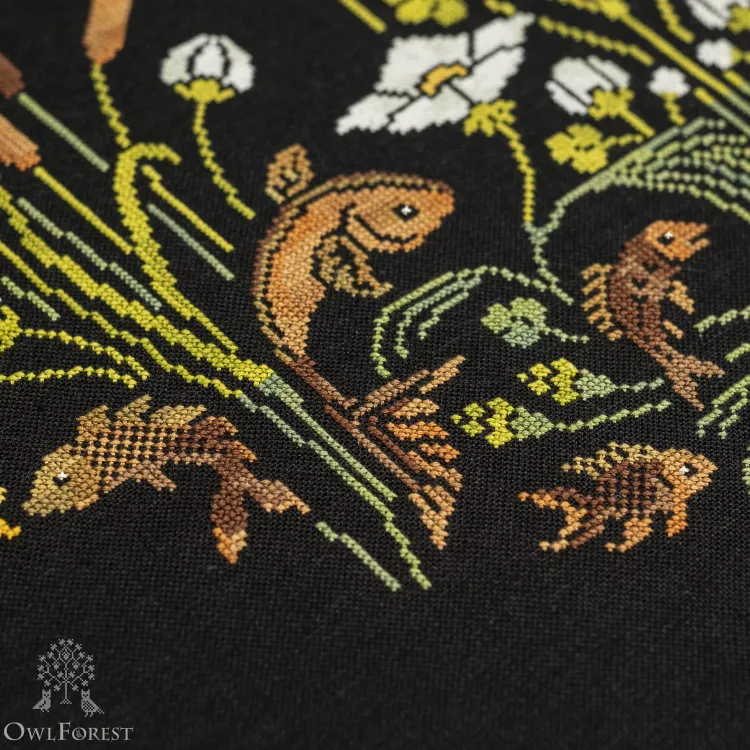 Схема для вышивания «Тихая заводь. Ночь» 