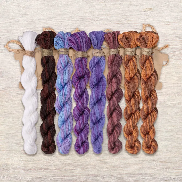 Набор ниток OwlForest для схемы «Колыбельная» (DMC)