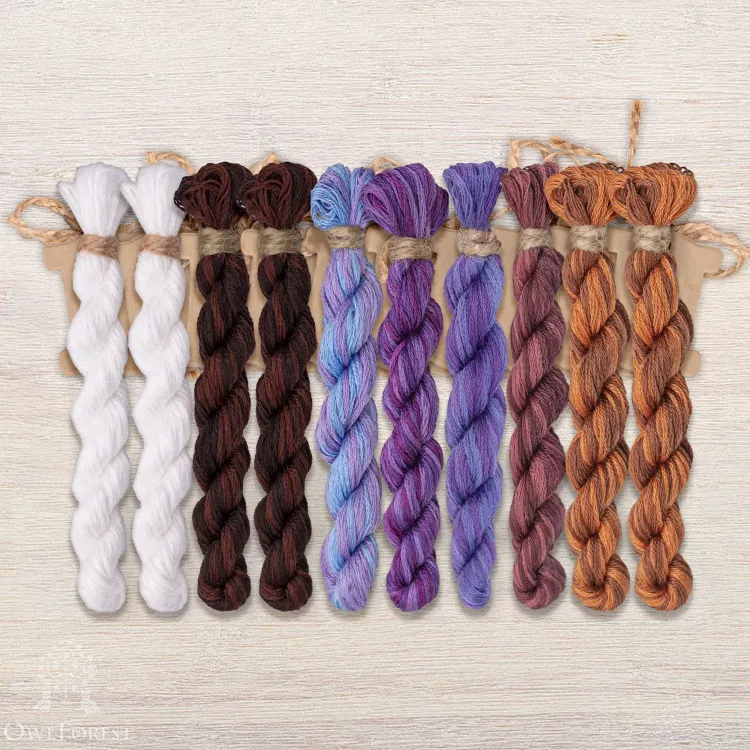 Набор ниток OwlForest для схемы «Колыбельная» (DMC)