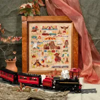 Схема для вышивания «Совы-путешественницы» 