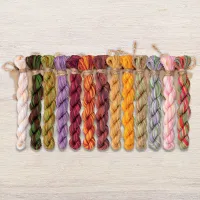 Набор ниток OwlForest для схемы «Осенние цветы» (DMC)