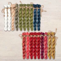 Набор ниток OwlForest для схемы «Новогодний семплер» (ПНК)