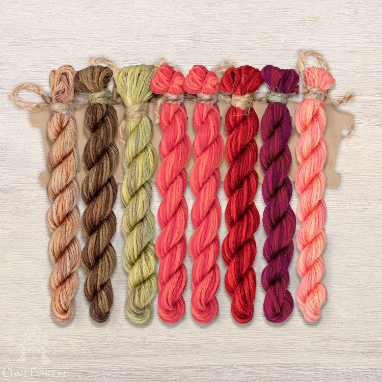 Набор ниток OwlForest для схемы «Дивный барс» (ПНК)