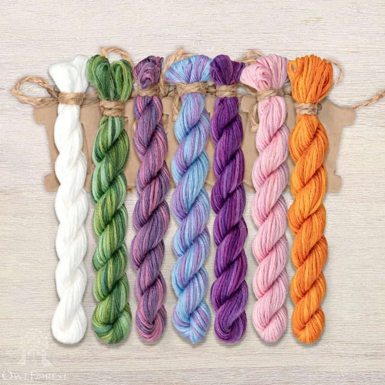 Набор ниток OwlForest для схемы «Ирисы» (ПНК)