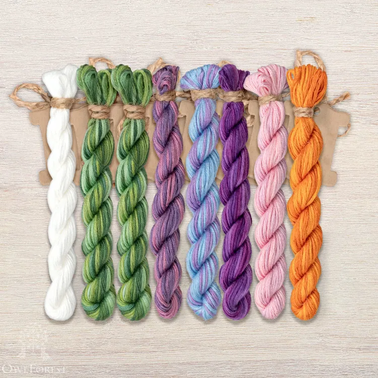 Набор ниток OwlForest для схемы «Ирисы» (ПНК)