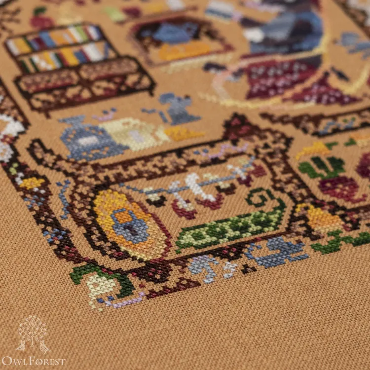 Схема для вышивания «Лесные домишки. Крот» 