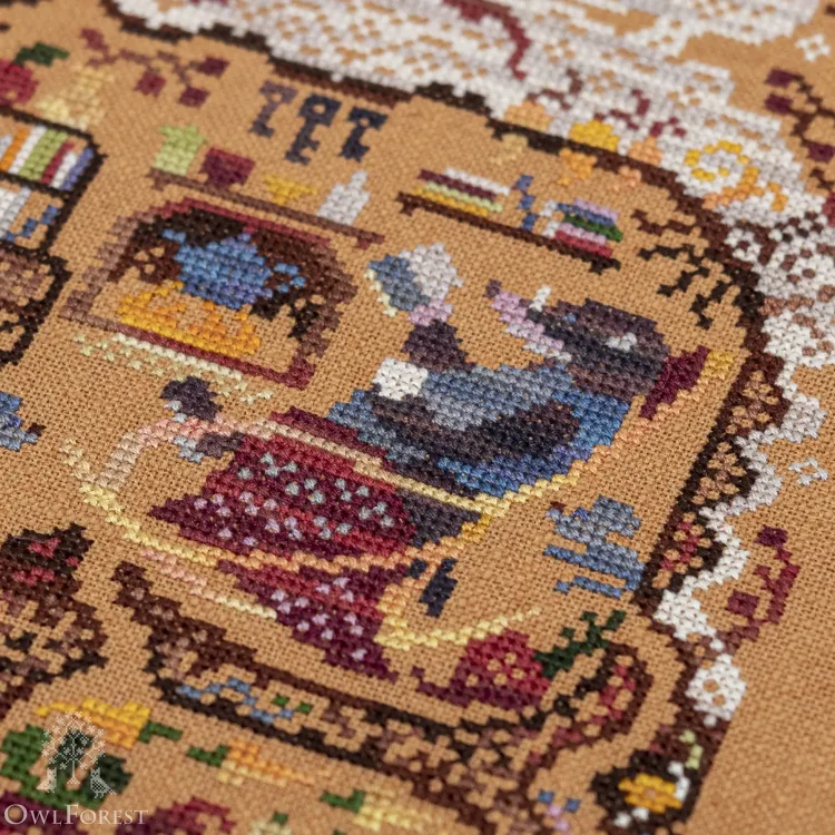 Схема для вышивания «Лесные домишки. Крот» 