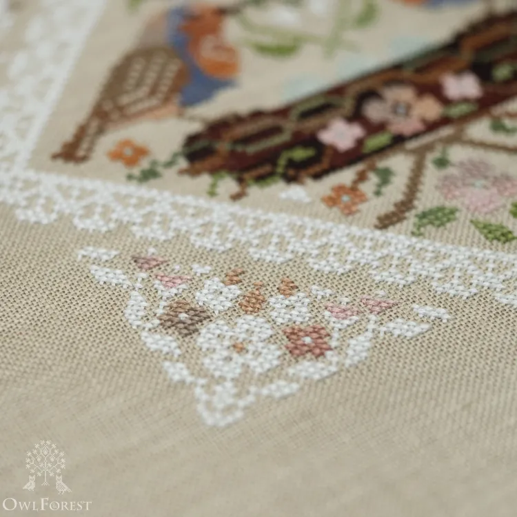 Электронная схема «Кружевные птички. Зарянки»