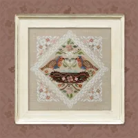 Электронная схема «Кружевные птички. Зарянки»