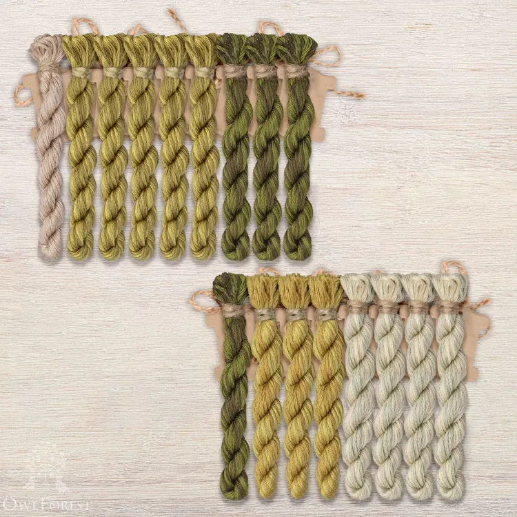 Набор ниток OwlForest для схемы «Ундина» (DMC)