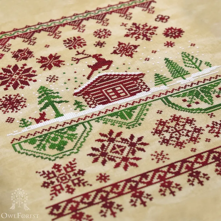 Схема для вышивания «Серебряное копытце. Рождество»