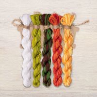 Набор ниток OwlForest для схемы «Морковный лес» (DMC)