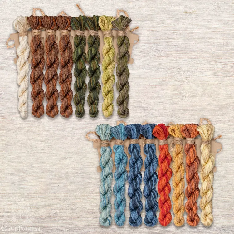 Набор ниток OwlForest для схемы «Уха» (DMC)