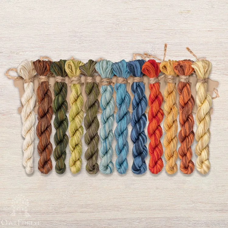 Набор ниток OwlForest для схемы «Уха» (DMC)