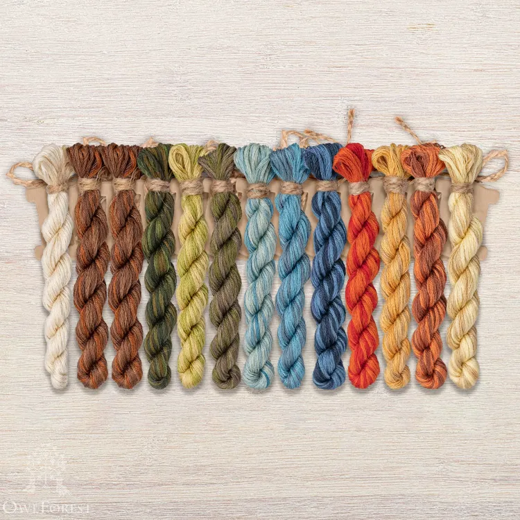 Набор ниток OwlForest для схемы «Уха» (DMC)