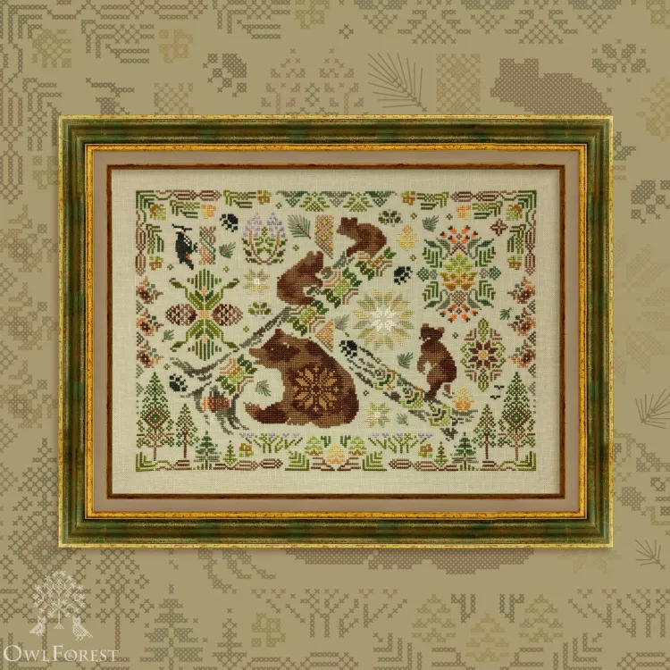 Схема для вышивания «Медвежий бор» 