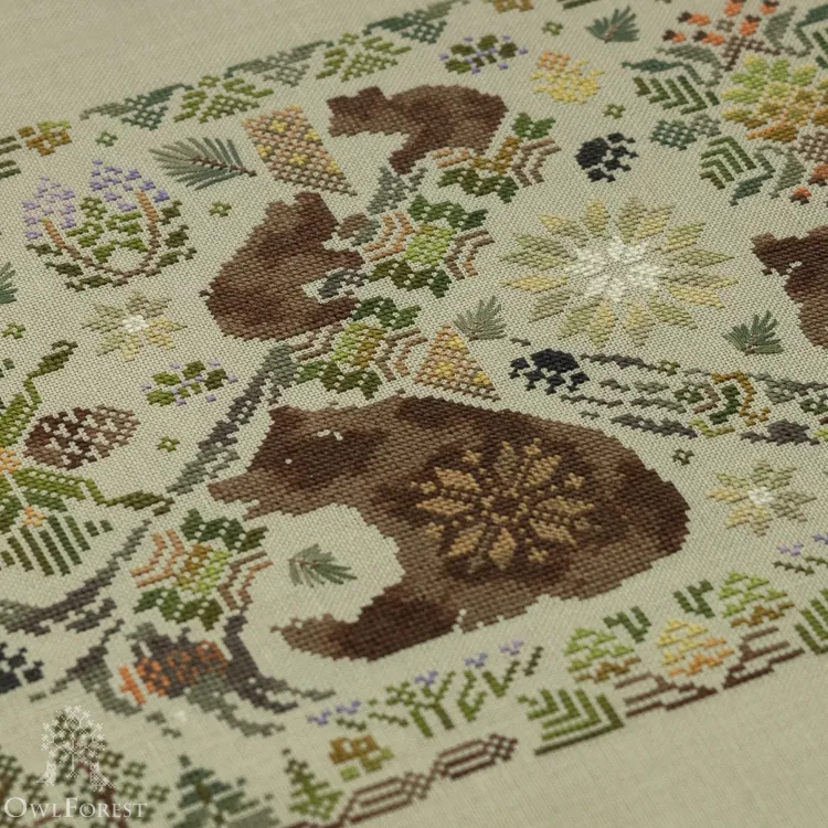 Схема для вышивания «Медвежий бор» 