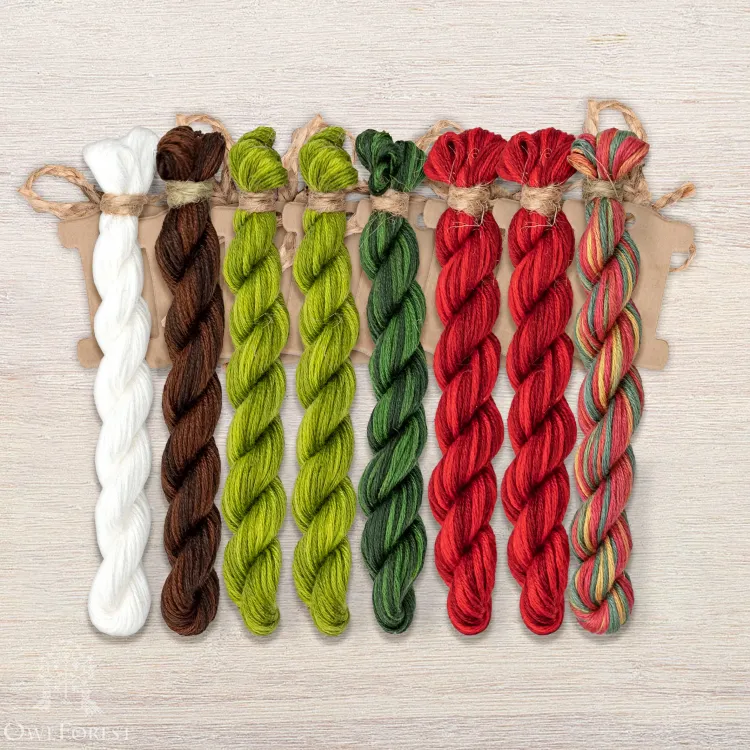 Набор ниток OwlForest для схемы «Калиновое лето» (ПНК)