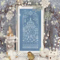 Бесплатная схема для вышивания «Снег идёт»