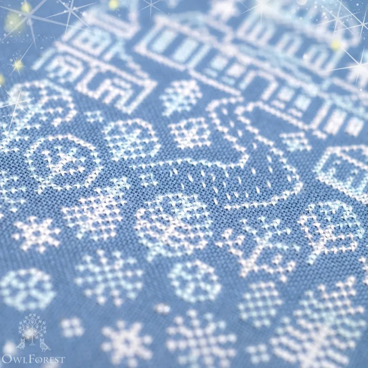 Бесплатная схема для вышивания «Снег идёт»