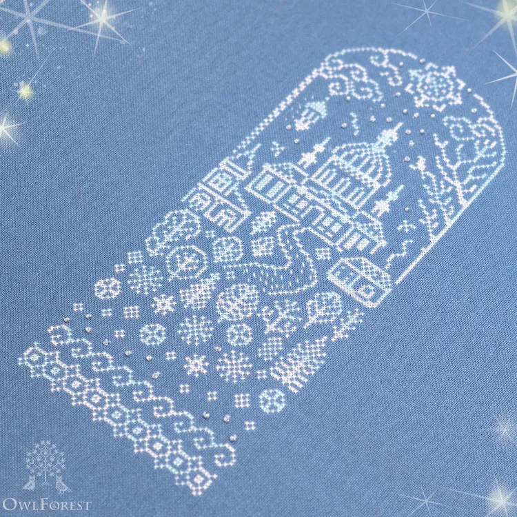 Бесплатная схема для вышивания «Снег идёт»