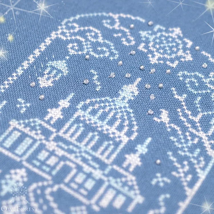 Бесплатная схема для вышивания «Снег идёт»