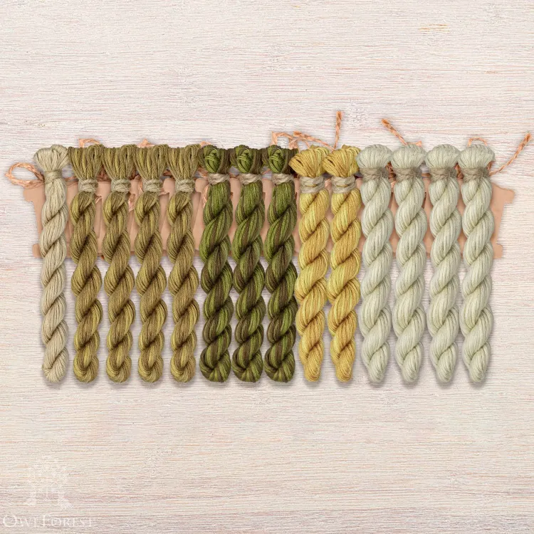 Набор ниток OwlForest для схемы «Ундина» (ПНК)