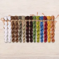 Набор ниток OwlForest для схемы «Совы-путешественницы» (DMC)