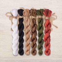 Набор ниток OwlForest для бесплатной схемы «Медвежий Новый год» (DMC)