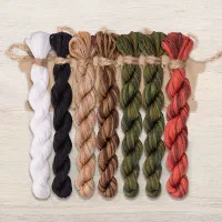 Набор ниток OwlForest для бесплатной схемы «Медвежий Новый год» (DMC)