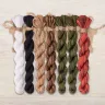 Набор ниток OwlForest для бесплатной схемы «Медвежий Новый год» (DMC)