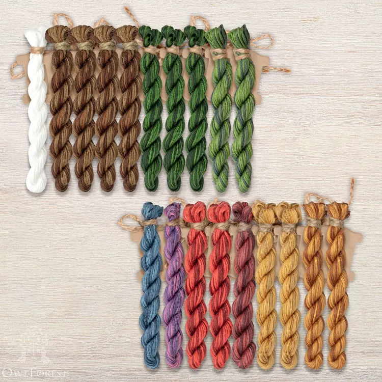 Набор ниток OwlForest для схемы «Стиль модерн» (ПНК)