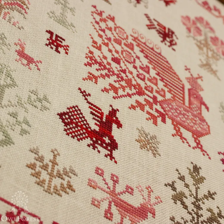 Схема для вышивания «Птичка-пава»