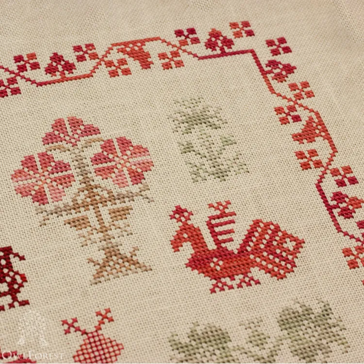 Схема для вышивания «Птичка-пава»