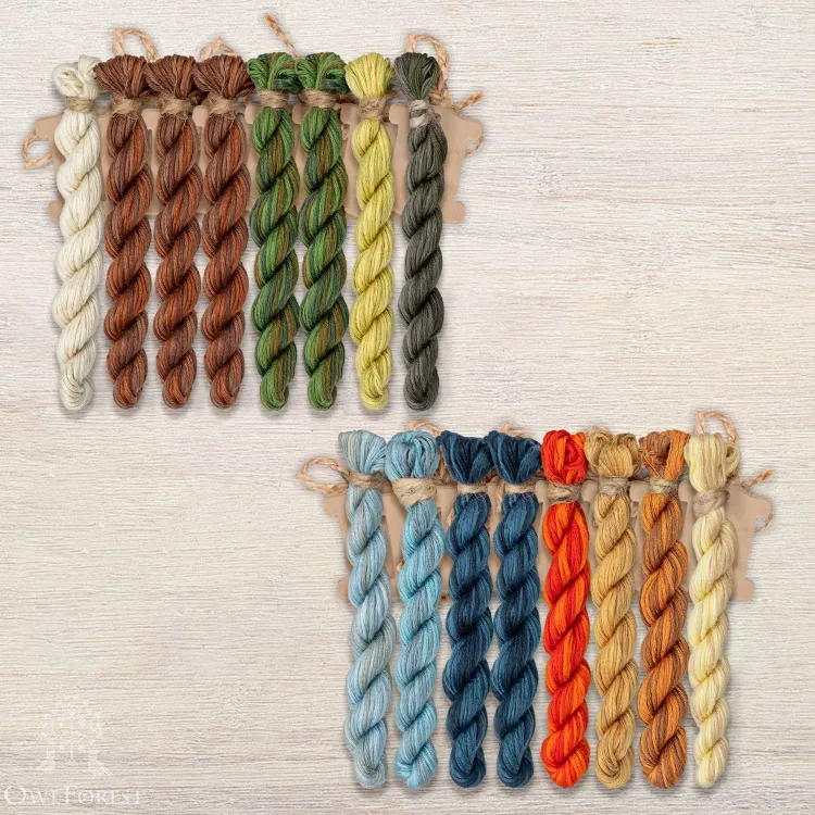 Набор ниток OwlForest для схемы «Уха» (ПНК)