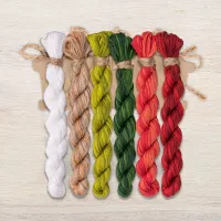 Набор ниток OwlForest для схемы «Наливные яблочки» (DMC)