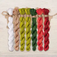 Набор ниток OwlForest для схемы «Наливные яблочки» (DMC)