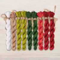 Набор ниток OwlForest для схемы «Наливные яблочки» (DMC)