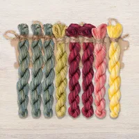 Набор ниток OwlForest для схемы «Гранатовые мотивы» (DMC)