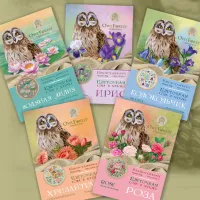 Набор ниток сюрприз «Цветочная сова в мешке»