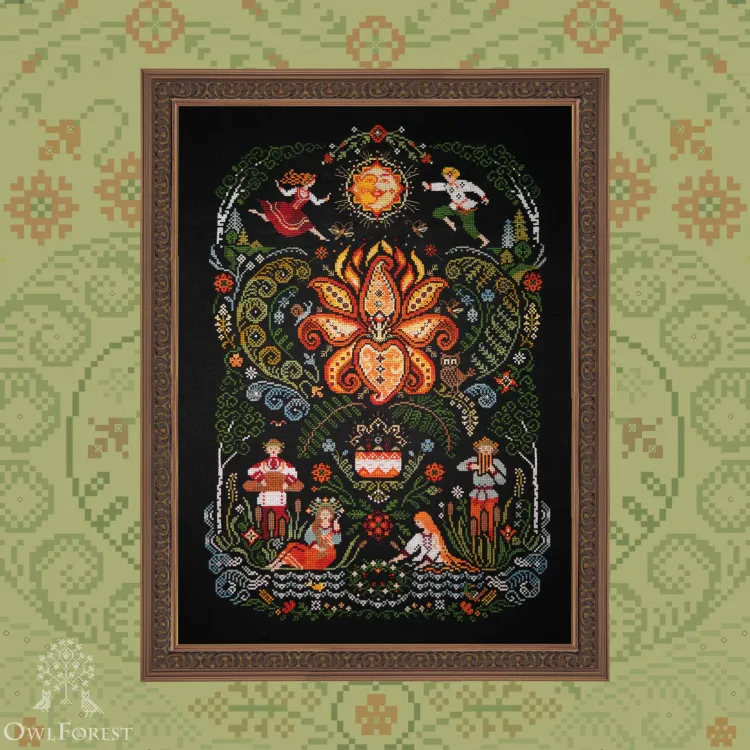 Набор для вышивания «Цветок папоротника»