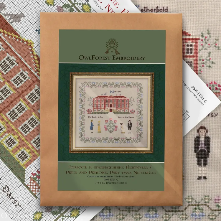 Схема для вышивания «Гордость и предубеждение. Незерфилд»