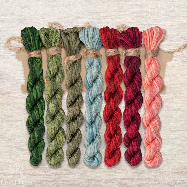 Набор ниток OwlForest для схемы «Ягодная азбука» (DMC)