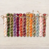 Набор ниток OwlForest для схемы «Осенние цветы» (ПНК)