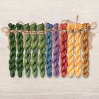 Набор ниток OwlForest для схемы «Цветочная буквица» (ПНК)