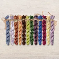 Набор ниток OwlForest для схемы «Лесные домишки. Крот» (ПНК)