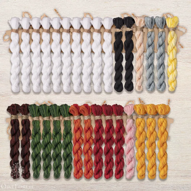 Набор ниток OwlForest для схемы «Сказочный хоровод» (DMC)