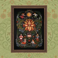 Схема для вышивания «Цветок папоротника»